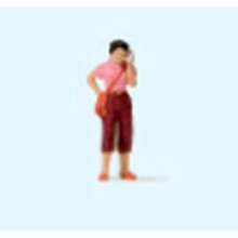 Woman with Mobile Phone Figure