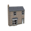 BACHMANN Scenecraft Low Relief Pebble Dash Terrace House(Pre-Built) 1
