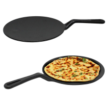 Cast Iron Tawa Tava Crepe Pancake Pan Chapati Roti Concave with Handle