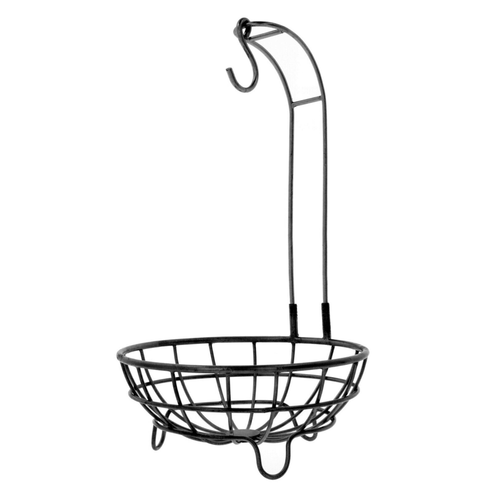 (Black) Fruit Basket Bowl Banana Hanger Hook Tree Fruit