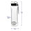(Clear) Protein Shaker Mixer Bottle 750ml Pre Workout 4