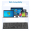 Foldable , Usb Rechargeable Wireless Keyboard For Ios, Android, Windows Pc Laptop Smartphone-black 5