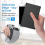 Foldable , Usb Rechargeable Wireless Keyboard For Ios, Android, Windows Pc Laptop Smartphone-black 2