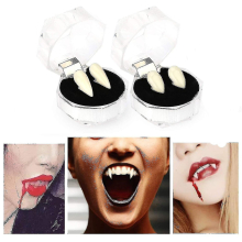 Vampire Teeth 2 Pairs Of Vampire Teeth To Attach And Model Natural Whi