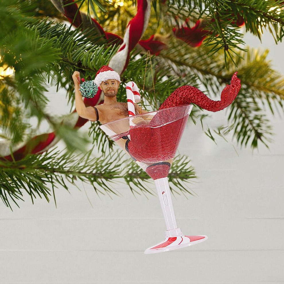 (F) Merman Ornament Christmas Pendant Christmas Tree Acrylic Pendant Christmas Decor