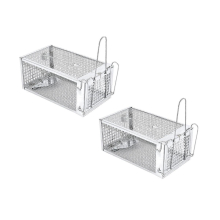 2-pack Humane Rat Cage Traps,live Mouse Rat Traps Catch And Release For Indoor Outdoor,small Animal