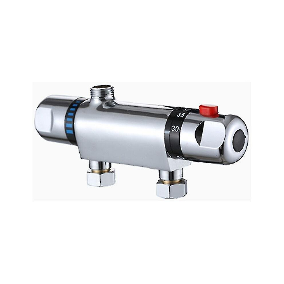 Modern Chrome Thermostatic Shower Mixer Tap Anti Scald Thermostatic Shower Faucet Exposed Shower Head With Filler Spout For 9352969043613