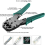 Network Cable Repair Tool Kit Set Rj45 Rj11 Cat6 Cable Tester Test Crimper 4