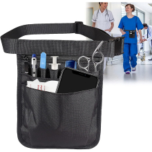 Nurse Bag, Waist Bag, Tool Bag Belt, Black Multifunctional Tool Bag With Adjustable Belt For Nurses, Gardeners, Carpenters