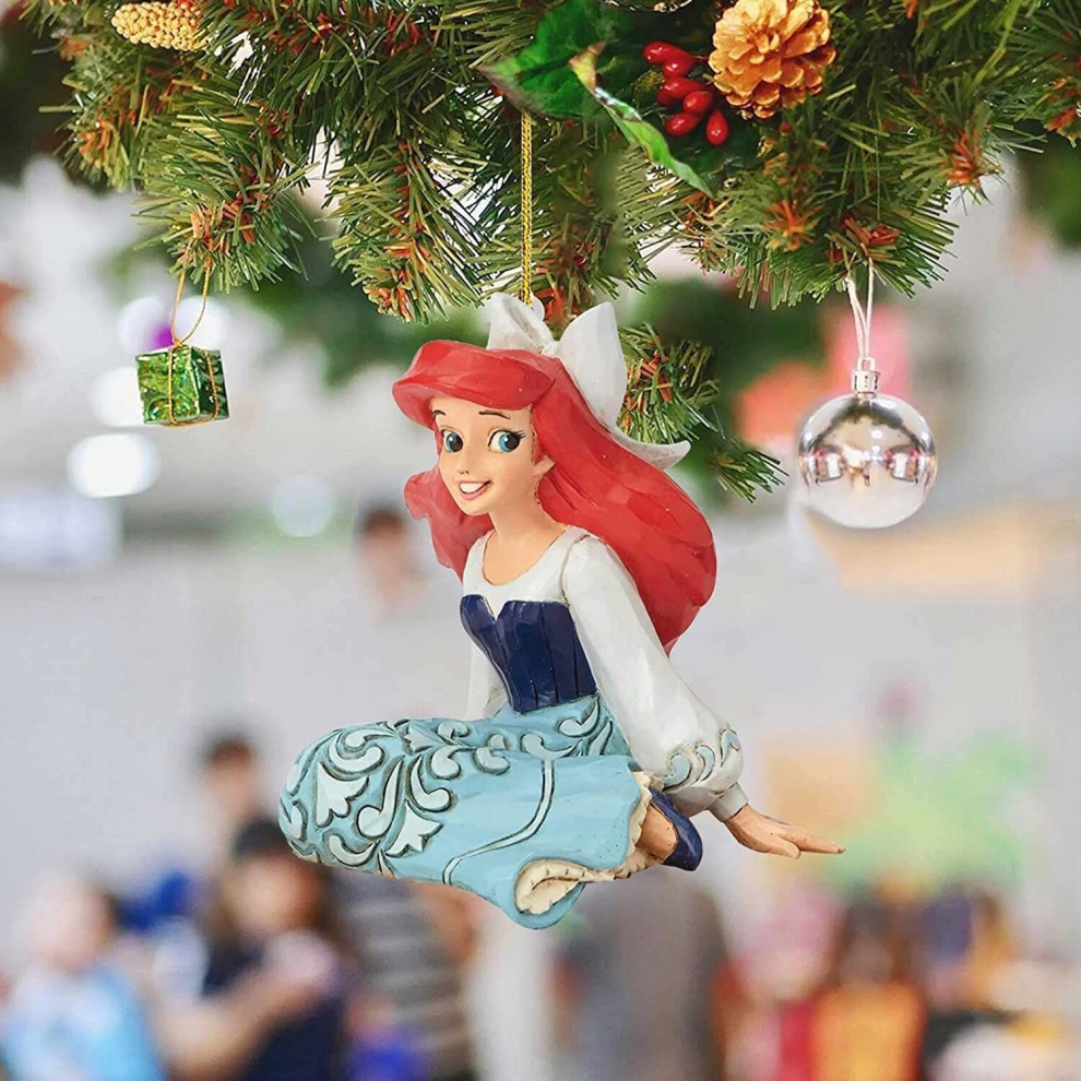 (  Ariel) Princess Christmas Tree Pendant Xmastree Ornaments Holiday Hanging Decor