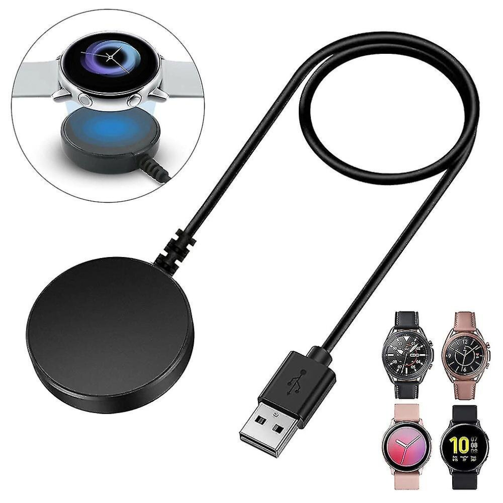 Wireless Magnetic Charger For Samsung Galaxy Smart Watch Active 2 R820 R830 R500 Charging Station 9352969058143