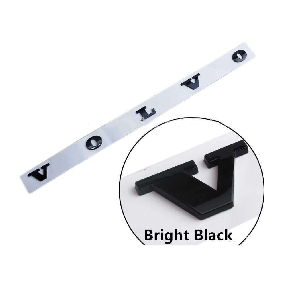 (Bright ) Letter Emblem For Volvo Xc60 Xc90 S90 Xc40 S60 Black 4754135881909