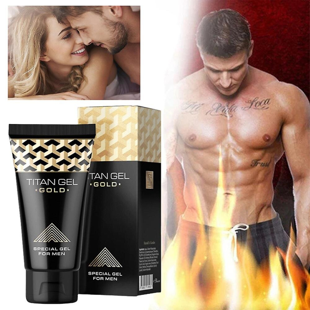 Gold/Cream 50Ml Titan Gel Special Gel For Men's Topical Massage