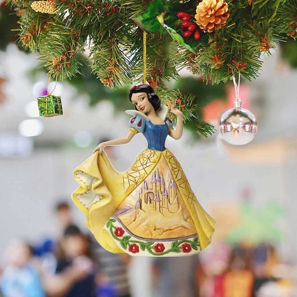 (  Schneewittchen) Princess Christmas Tree Pendant Xmastree Ornaments Holiday Hanging Decor