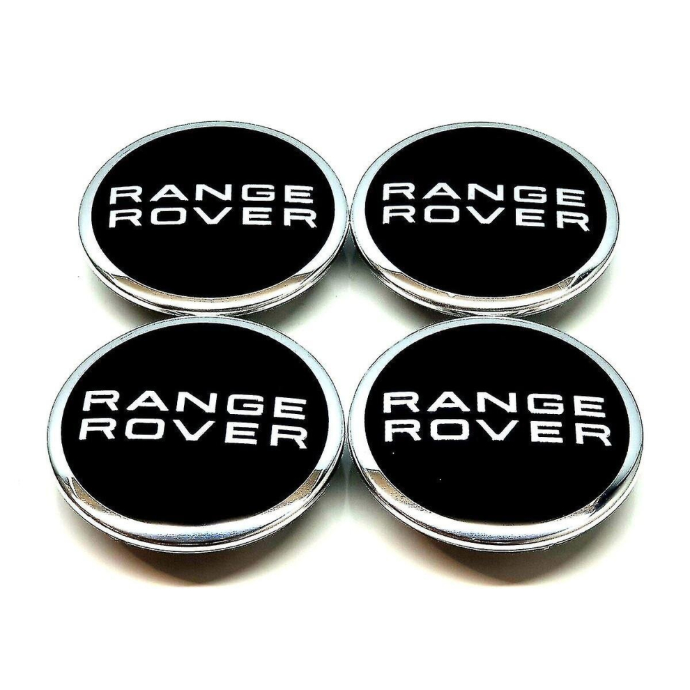 Shao Zwarte Range Rover Wheel Center Caps Hub Badges 63Mm 4 Pcs Voor Evoque Defender Discovery Sport Vela 9352969064403
