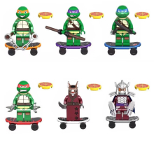 8 pièces des Tortues Ninja mutantes compatibles LEGO Minifigures – figurines d’action, jouets pour enfants, cadeau