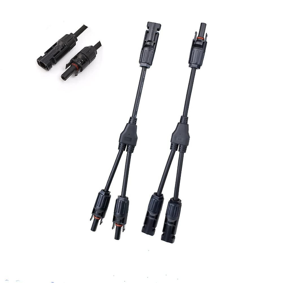 1 Pair Solar Y Cable Solar Y Plug Solar Cable Y Splitter Mmf/Ffm Y Branch Connector Photovoltaic 9352969067206