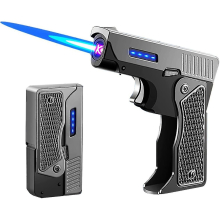 2 In 1 Lighter, Foldable Dual Arc Lighter And Butane Refillable Jet Flame Windproof, Electric Usb Rechargeable, Cool Folding Lighter Gift For Men, But