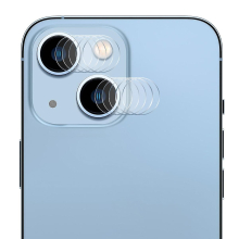 5 Group/Set Back Camera Lens Protector for iPhone 15/15 Plus,0.2mm 9H High Aluminum-silicon Glass Fi