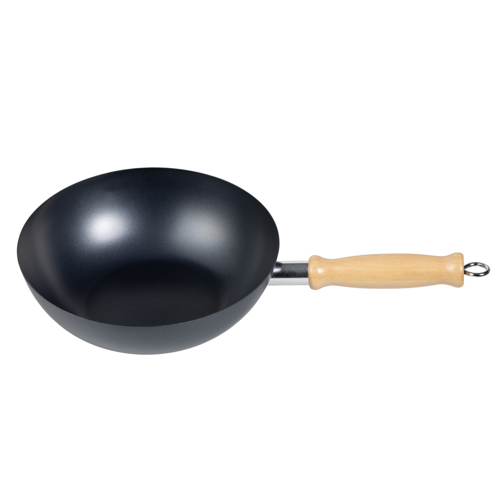 (25cm) Carbon Steel Wok, Non Stick Stir-Fry Pan