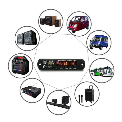 Usb Mp3 Module Bluetooth 12v Mp3 Wma Decoder Board Audio Module Fm Aux Usb Tf Radio For Car Remote 2