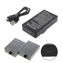 Usb Battery Charger Comptiable With Lp-e5 1000d 450d 500d Kiss F Kiss X2 Rebel Xsi