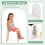 Casart 3 pcs Kids Table Chair Set w/Desktop Chalkboards Children Activity Table 5