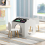 Casart 3 pcs Kids Table Chair Set w/Desktop Chalkboards Children Activity Table 7