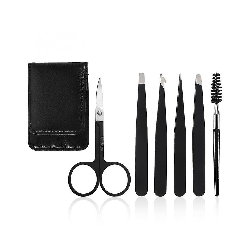 Tweezers Set 6-piece - Professional Stainless Steel Tweezers Best Precision Tweezer For Eyebrows, Splinter