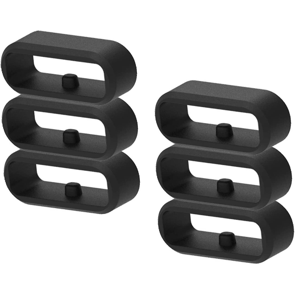 Wabjtam 6-Pack Fastener Rings Compatible With Garmin Vivoactive 3/Forerunner 645 245/Venu/Vivomove/Fenix 6S/Fenix 5S Band Keeper, Silicone Replacement Not,Specified 9352969100309