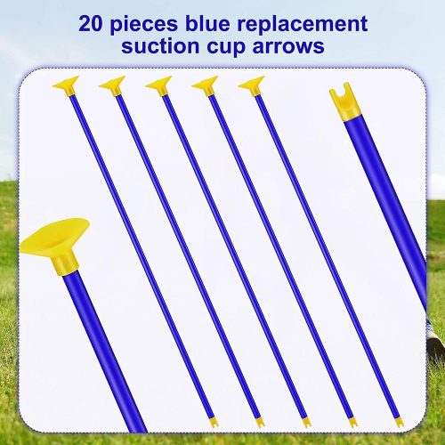 20 Pack Replacement Suction Cup Arrows, For Archery Set For Kids 1