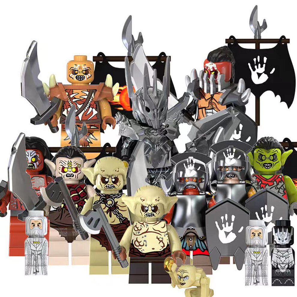 (18PCS) 18PCS Lord of the Rings Minifigures Toys Fit Lego