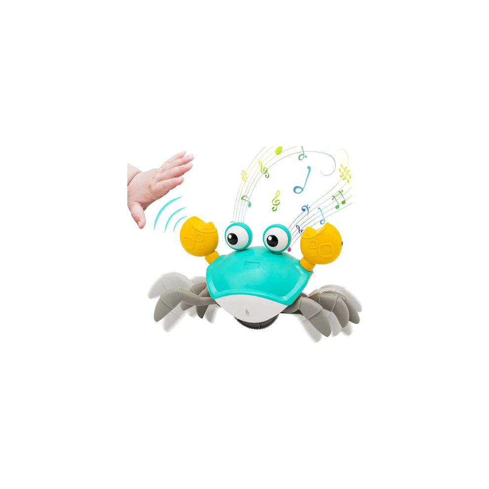 Crawling Crab Baby Toy with Music and Lights Automatically Avoid Obstacles