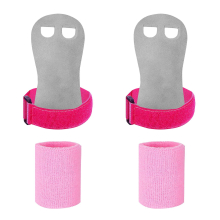 Kids Gymnastics Grips & Wrist Guards Elastic Leather Hand Protectors for Bars Weights Non-Slip Sweat-Absorbent