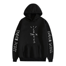 (Black, XS) Unisex Travis Scott Pullover Hoodie Midweight Hooded Sweatshirt