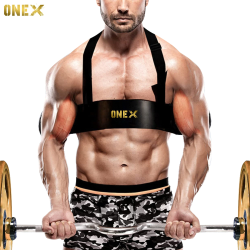 Arm Bicep Isolator Blaster Barbell Bar Weight Lifting Gym Training 2