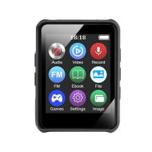 Bluetooth 5.0 MP3/MP4 Player | 1.77-inch LED Screen | HiFi Lossless Sound | FM Radio | Up to 128GB | Aluminum Body