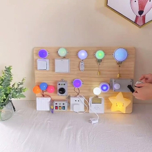 2xled Light Busy Board Life Skill Educational Toy For Age 3  A Switch Light