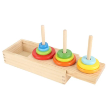 Colorful Wooden Stacking Tower Toy Early Educational Toys for Boy Girl
