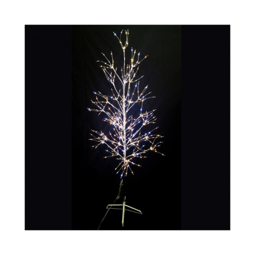 Snow Time Silver Copper Wire Tree LED - 1.5m  - Ice White