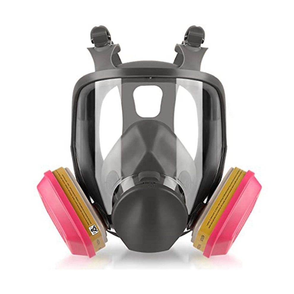 Full Face Gas Mask - 6800 Reusable Respirator Mask With 60926 Air Filter For Organic Vapor, Dust, P 9352969131839
