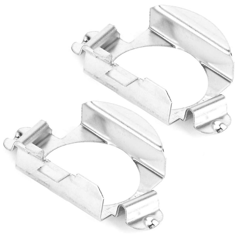 1 Pair H7 Led Adapter, H7 Led Headlight Bulb Holder Retainer, Silver 9352969133260