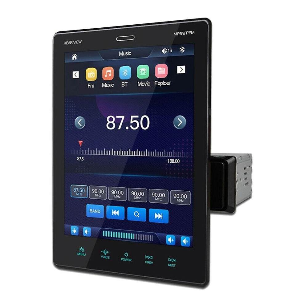 9.5Inch 1 Din Hd Bt Mp5 Player Car Fm Radio Bluetooth Stereo Touchscreen Navigation Navi Carplay Mi 9352969133772