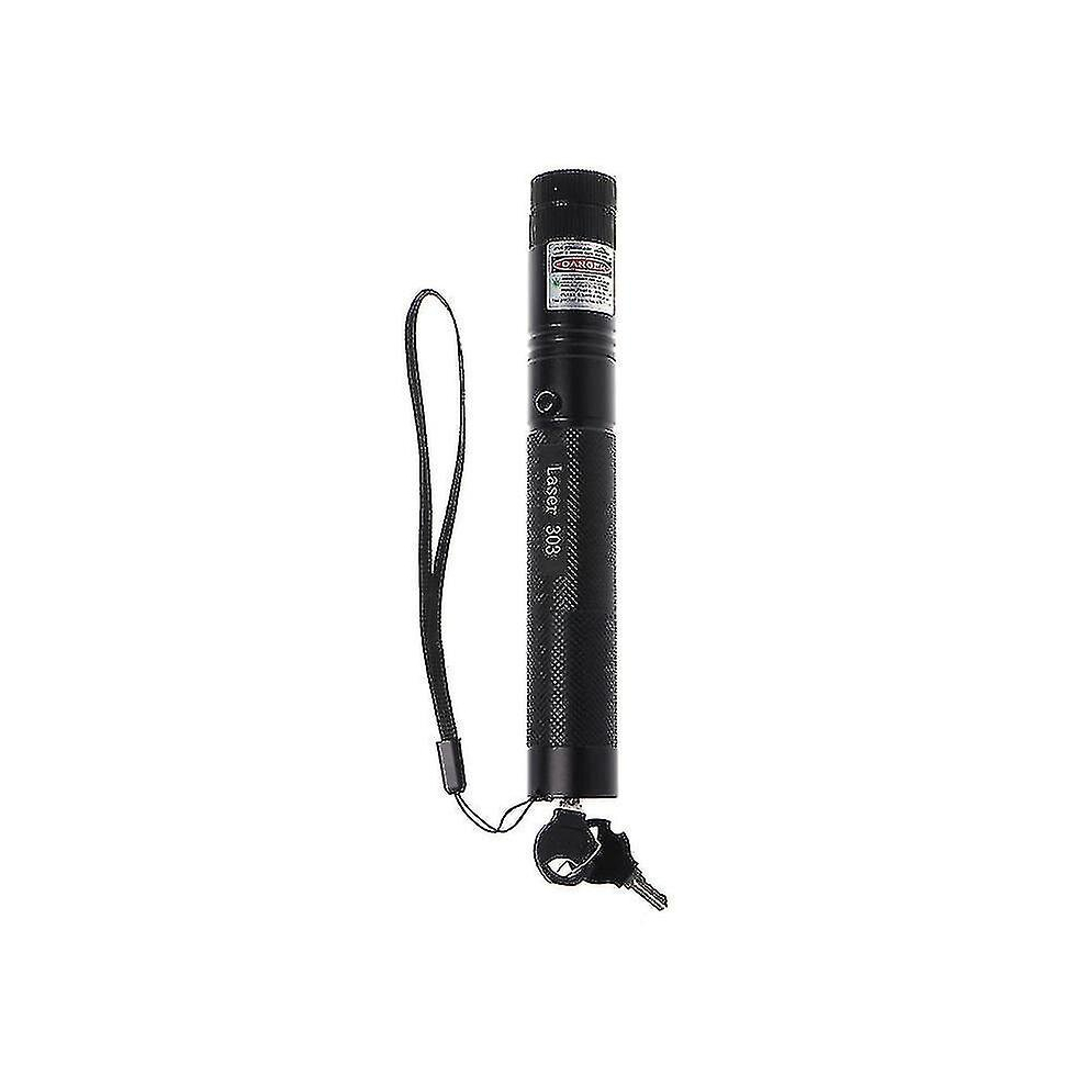 5Mw 532Nm 303 Laser Pointer Pen Lazer Adjustable Focus Visible Beam- Green/Light/Black