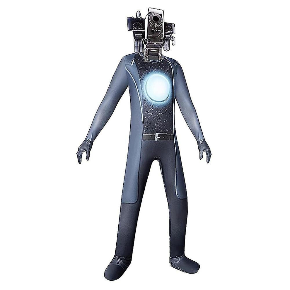 (B, 7-8 Years) 4-9 Years Kids Skibidi Toilet Cosplay Costume Tv Man Cameraman Speakerman Halloween Party Bodysuit Gifts Not,Specified