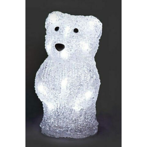Snow Time LED Acrylic Christmas Figure 17cm- Polar Bear