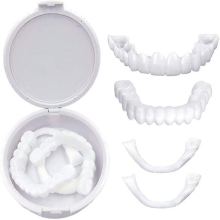 False Teeth Set Dental Cover Dental Veneers Dentures Tooth Cover Snap On Smile