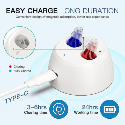 Invisible Digital Rechargeable Hearing Aids For Seniors 2