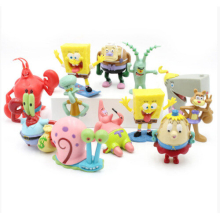 12-teiliges Spongebob Patrick Cartoon Figuren Spielzeug-Set