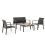 Garden Store Direct Garden Store Direct Sydney Aluminium 4pc Sofa Set 9